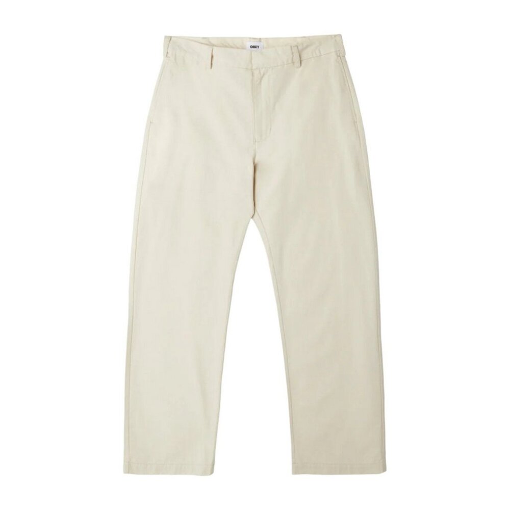 Obey Big Timer Poplin Work Pants in Clay